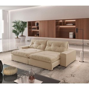 Sofá Hall Linho Dois Módulos de 90cm B25cm Meu Sofá Online A226 Linho Bege