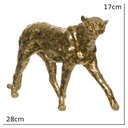 Ver imagem 4 de Escultura Decorativa Leopardo em Resina Dourado 28cm