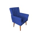 Ver imagem 1 de Poltrona Decorativa Bia Suede Azul Marinho