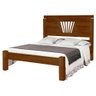 Cama Madeira Maciça Rustica Casal Imbuia Atraente - 2