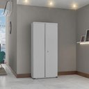 Ver imagem 3 de Armário Aço Escritório Fechadura 3 Prateleiras Ea303 Cinza