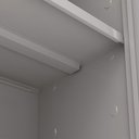 Ver imagem 6 de Armário Aço Escritório Fechadura 3 Prateleiras Ea303 Cinza