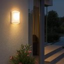 Ver imagem 2 de Kit 12 Arandelas Luminárias de Parede Jardim Branco Elegance E27 Grade Redonda Lente Fosca Dital