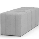 Ver imagem 6 de Puff Decorativo Living Sala de Estar 140 cm Roma W01 Linho Cinza - Lyam Lyam Decor