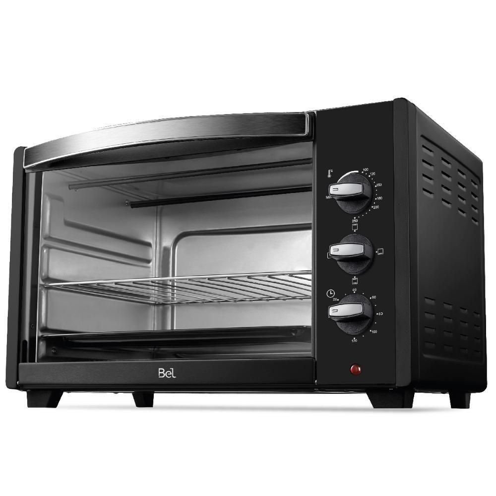 Forno Elétrico 38l 1600w com Função Timer Preto Bel38d - 127v - 2