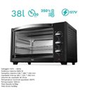 Ver imagem 3 de Forno Elétrico 38l 1600w com Função Timer Preto Bel38d - 127v