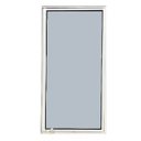 Ver imagem 2 de Vitrô Capelinha de Alumínio 120x40cm Branco Allo Esquadrias