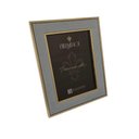 Ver imagem 7 de Porta Retrato Ps - Veludo Azul - Dourado 15 X 20cm