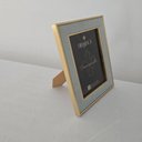 Ver imagem 5 de Porta Retrato Ps - Veludo Azul - Dourado 15 X 20cm