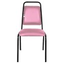 Ver imagem 2 de Cadeira Empilhável para Hotelaria Linha Hotel Fremont Rosa