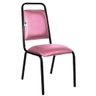 Cadeira Empilhável para Hotelaria Linha Hotel Fremont Rosa - 1