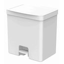 Ver imagem 1 de Lixeira Com Pedal 20 Litros - Branco