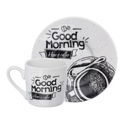 Jogo de 6 Xícaras Café Have a Coffee 80ml Porcelana Haüskraft Hauskraft JGXC051 - 2
