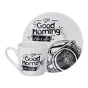Ver imagem 2 de Jogo de 6 Xícaras Café Have a Coffee 80ml Porcelana Haüskraft Hauskraft JGXC051