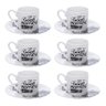 Jogo de 6 Xícaras Café Have a Coffee 80ml Porcelana Haüskraft Hauskraft JGXC051 - 1