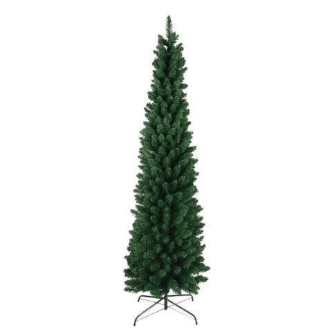 Árvore Natal Verde Slim 1.50m de Altura Estrutura de Metal 1.50 Metros