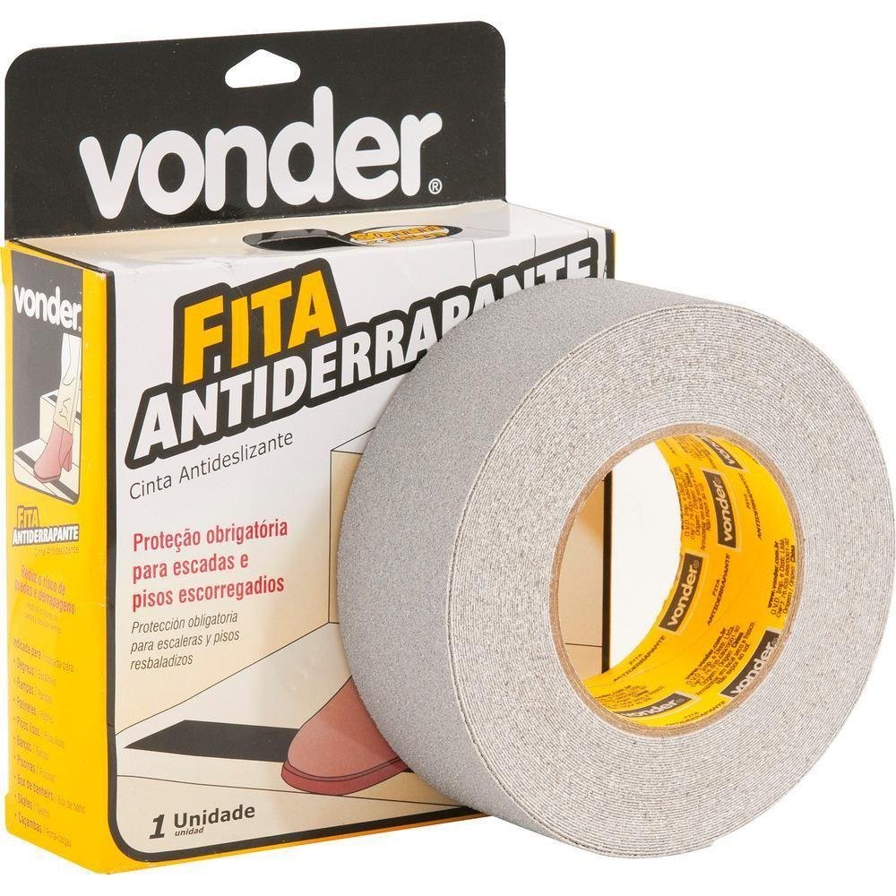 Fita Antiderrapante 50mmx15m Cinza - Vonder - 3