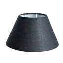 Ver imagem 2 de Cúpula Clássica de Abajur Luminária 15x12x22cm Tecido Algodão Soquete Nacional Ref 19 Preta