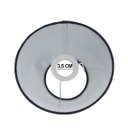 Ver imagem 3 de Cúpula Clássica de Abajur Luminária 15x12x22cm Tecido Algodão Soquete Nacional Ref 19 Preta