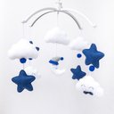 Ver imagem 1 de Mobile Berço Bebê Musical e Giratório Bebe Berço Azul Bebe