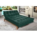 Ver imagem 1 de Sofá Cama Versátil Pés de Madeira Espuma D33 Verde 403 Império Estofados