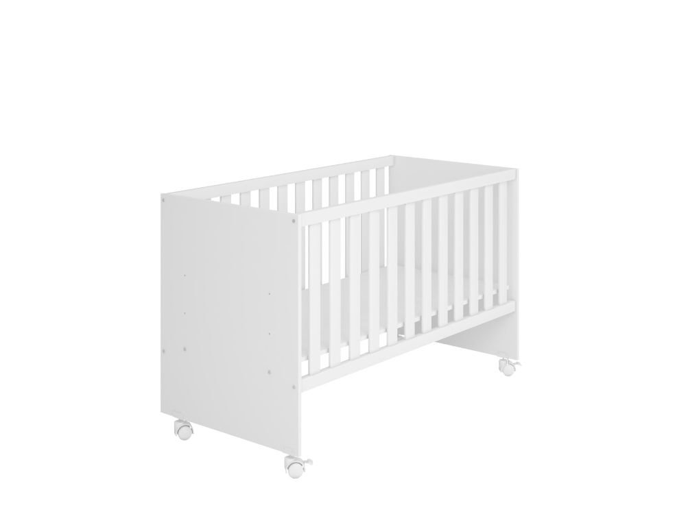 Berço Americano Mini Cama Branco Doce Sonho com Rodizio - 3