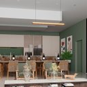 Ver imagem 1 de Pendente Led Topázio 36w 4000lm Bivolt em Madeira Maciça