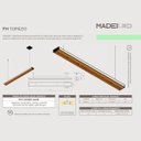 Ver imagem 6 de Pendente Led Topázio 36w 4000lm Bivolt em Madeira Maciça