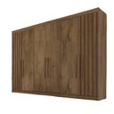 Ver imagem 2 de Guarda Roupa 2 Portas Ripadas Nas Laterais Potente 100% Mdf Brauna - Móveis Europa