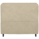 Ver imagem 4 de Cabeceira Casal King Size Estofada para Cama Box Lizza Veludo Bege