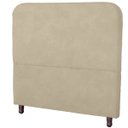 Ver imagem 1 de Cabeceira Casal King Size Estofada para Cama Box Lizza Veludo Bege