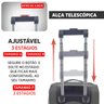 Kit Conjunto Mala Sacola Viagem Santino Dubai SLS3 G M P SLS3 Dubai Marrom - 5