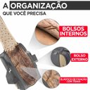 Ver imagem 3 de Kit Conjunto Mala Sacola Viagem Santino Dubai SLS3 G M P SLS3 Dubai Marrom