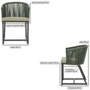 Ver imagem 2 de 4 Cadeiras de Jantar Área Noronha em Alumínio com Pintura Marrom Corda Náutica E7 Trama Original