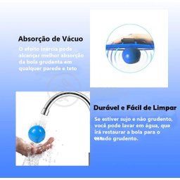 Fidget Toy Bolinha Globble Anti Stress de Apertar do Tiktok Luminosa Fluorecente Gruda Teto e Parede - 12