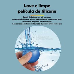 Fidget Toy Bolinha Globble Anti Stress de Apertar do Tiktok Luminosa Fluorecente Gruda Teto e Parede - 10