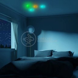 Fidget Toy Bolinha Globble Anti Stress de Apertar do Tiktok Luminosa Fluorecente Gruda Teto e Parede - 7