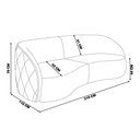 Ver imagem 2 de Sofá 4 Lugares para Sala Living Olimpo 318 Cm M03 Couríssimo Whisky - Lyam Decor