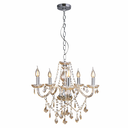 Ver imagem 3 de Lustre Candelabro France Nice Cristal Legítimo Champagne 5 Braços E14 Sofisticado