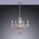 Ver imagem 4 de Lustre Candelabro France Nice Cristal Legítimo Champagne 5 Braços E14 Sofisticado