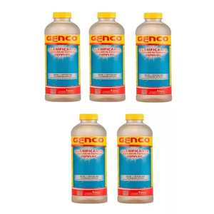Kit 5 Clarificantes Genfloc 1l Genco