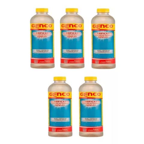 Kit 5 Clarificantes Genfloc 1l Genco
