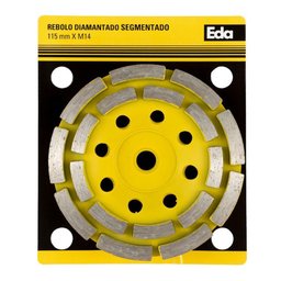 Rebolo Diamantado Segmentado 115mm X M14 - Eda - 5