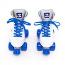 Ver imagem 3 de Patins Quad Retro Basic 4 Rodas Branco e Azul Bel - 35
