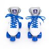 Patins Quad Retro Basic 4 Rodas Branco e Azul Bel - 35 - 3
