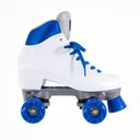 Ver imagem 4 de Patins Quad Retro Basic 4 Rodas Branco e Azul Bel - 35