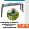 Plataforma para Escada Multifuncional 4x4 Starfer Apoio Suporte Seguro Ideal para Pintura e Trabalho - 4