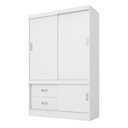 Ver imagem 6 de Guarda Roupa Solteiro 2 Portas Estilo Ii 22520 Branco Rosa Flex Demóbile