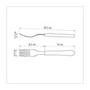 Ver imagem 2 de Kit 6 Garfo de Mesa Tramontina Leme Inox Vermelho