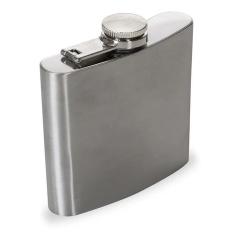 Kit 2 Cantil de Bolso em Inox Frasco Whiskeira Porta Bebida